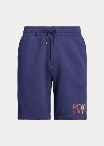 Pantalones Cortos Polo Ralph Lauren Hombre Azul Marino - Polo 1992 Fleece - WVEKS8963